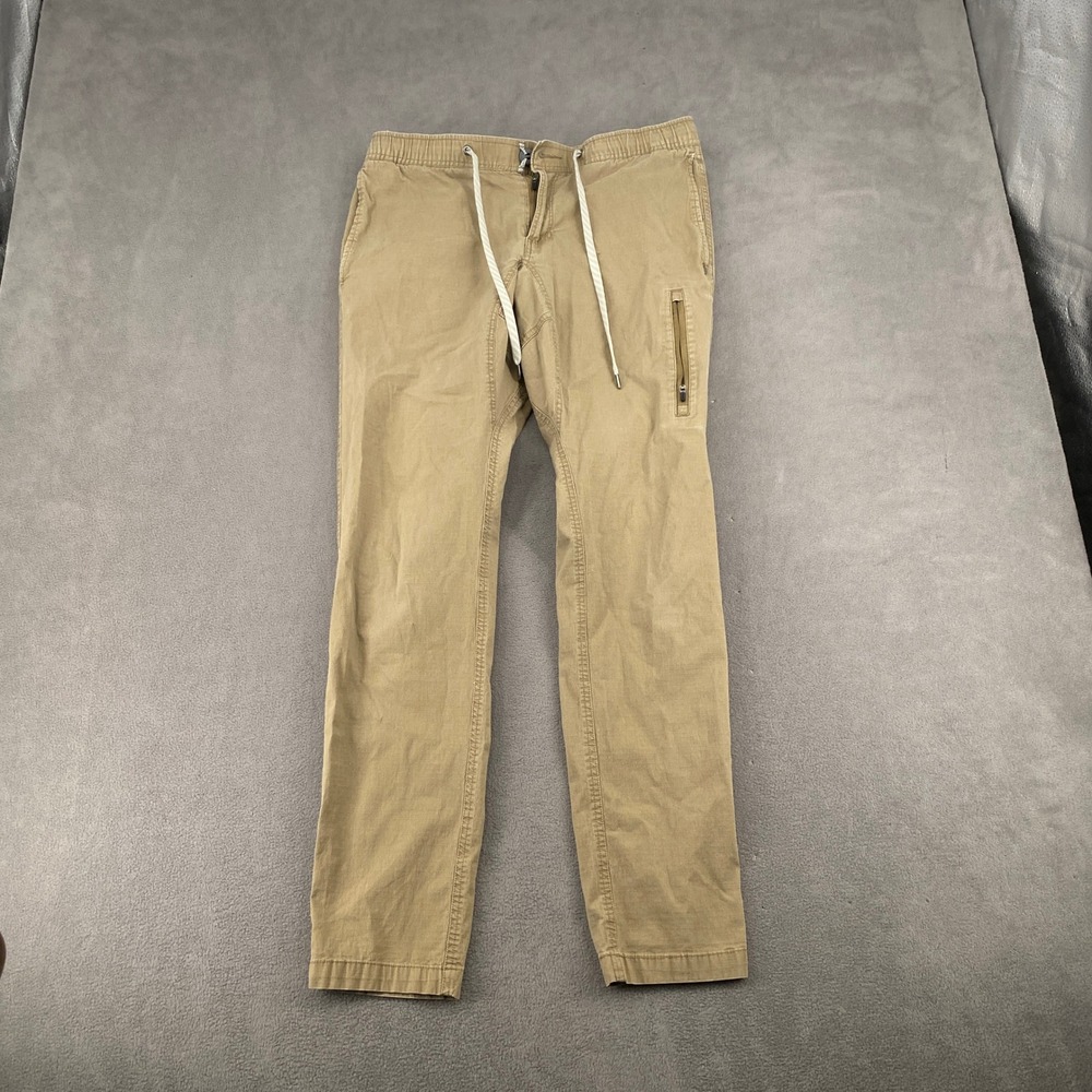 Vuori Ripstop Climber Pants Mens Medium Khaki Tan Stretch Cotton V412 Joggers